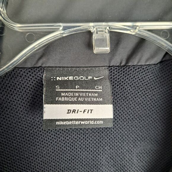 NIKE GOLF Waterproof Full Zip Jacket Dri-fit Black Men's Size Small - Picture 3 of 12